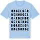 Blue Soul t-shirt med Orgelgården ordlek t-shirt