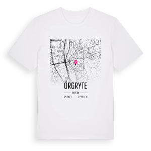 Örgryte karta t-shirt – ekologisk bomull t-shirt från Pinshirt