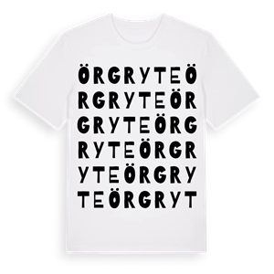 Örgryte ordlek t-shirt – ekologisk bomull t-shirt från Pinshirt