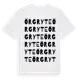 White t-shirt med Örgryte ordlek t-shirt