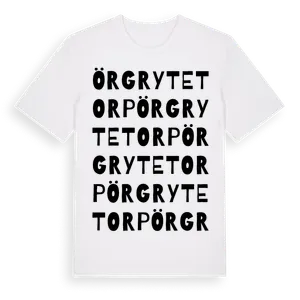 Örgryte Torp ordlek t-shirt – ekologisk bomull t-shirt från Pinshirt