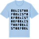 Blue Soul t-shirt med Örkestorp ordlek t-shirt