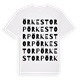 White t-shirt med Örkestorp ordlek t-shirt