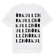 White t-shirt med Örkullen ordlek t-shirt