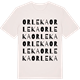 Vintage White t-shirt med Orleka ordlek t-shirt