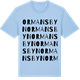 Blue Soul t-shirt med Ormansbyn ordlek t-shirt
