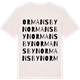 Vintage White t-shirt med Ormansbyn ordlek t-shirt