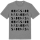 Mid Heather Gray t-shirt med Ormåsa ordlek t-shirt