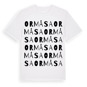 Ormåsa ordlek t-shirt – ekologisk bomull t-shirt från Pinshirt
