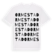 White t-shirt med Ormestad ordlek t-shirt