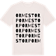 Vintage White t-shirt med Ormestorp ordlek t-shirt
