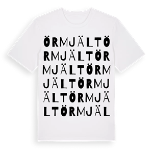 Örmjält ordlek t-shirt – ekologisk bomull t-shirt från Pinshirt