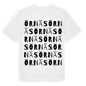 Örnäs ordlek t-shirt – ekologisk bomull t-shirt från PinShirt