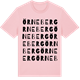 Pink Cotton t-shirt med Örneberg ordlek t-shirt