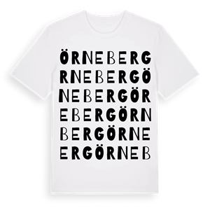 Örneberg ordlek t-shirt – ekologisk bomull t-shirt från Pinshirt