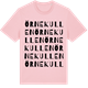 Pink Cotton t-shirt med Örnekullen ordlek t-shirt