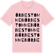 Pink Cotton t-shirt med Örnestommen ordlek t-shirt