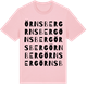 Pink Cotton t-shirt med Örnsberg ordlek t-shirt