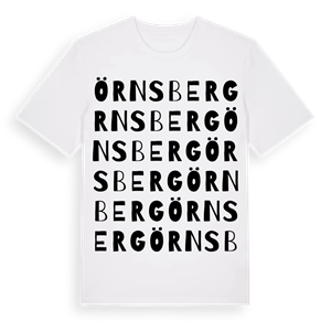 Örnsberg ordlek t-shirt – ekologisk bomull t-shirt från Pinshirt