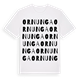 Ornunga ordlek t-shirt