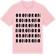 Pink Cotton t-shirt med Oron ordlek t-shirt