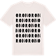Vintage White t-shirt med Oron ordlek t-shirt
