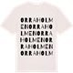 Vintage White t-shirt med Orraholmen ordlek t-shirt