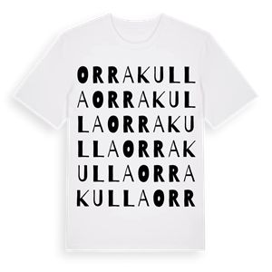 Orrakulla ordlek t-shirt – ekologisk bomull t-shirt från Pinshirt