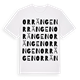 White t-shirt med Orrängen ordlek t-shirt