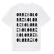 White t-shirt med Orrebol ordlek t-shirt