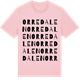 Pink Cotton t-shirt med Orredalen ordlek t-shirt