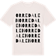 Vintage White t-shirt med Orredalen ordlek t-shirt