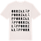 Vintage White t-shirt med Orrekläpp ordlek t-shirt