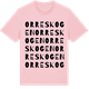 Pink Cotton t-shirt med Orreskogen ordlek t-shirt