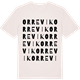 Vintage White t-shirt med Orrevik ordlek t-shirt