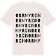 Vintage White t-shirt med Orrmyren ordlek t-shirt