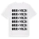 White t-shirt med Orrmyren ordlek t-shirt