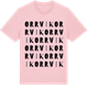Pink Cotton t-shirt med Orrvik ordlek t-shirt