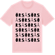 Pink Cotton t-shirt med Örsås ordlek t-shirt