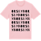 Pink Cotton t-shirt med Orsbyn ordlek t-shirt