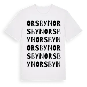 Orsbyn ordlek t-shirt – ekologisk bomull t-shirt från Pinshirt