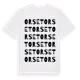 White t-shirt med Orset ordlek t-shirt