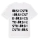 White t-shirt med Örshestra ordlek t-shirt