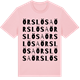 Pink Cotton t-shirt med Örslösa ordlek t-shirt
