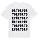 White t-shirt med Örtorp ordlek t-shirt