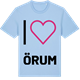 Blue Soul t-shirt med Jag älskar Örum t-shirt stort tryck