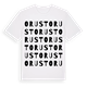 White t-shirt med Orust ordlek t-shirt