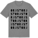 Mid Heather Gray t-shirt med Orust ordlek t-shirt