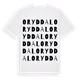 Oryddal ordlek t-shirt