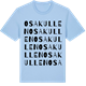 Blue Soul t-shirt med Osakullen ordlek t-shirt